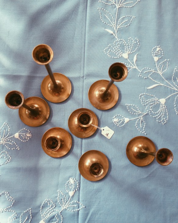 high plains thrifter // brass candle holders